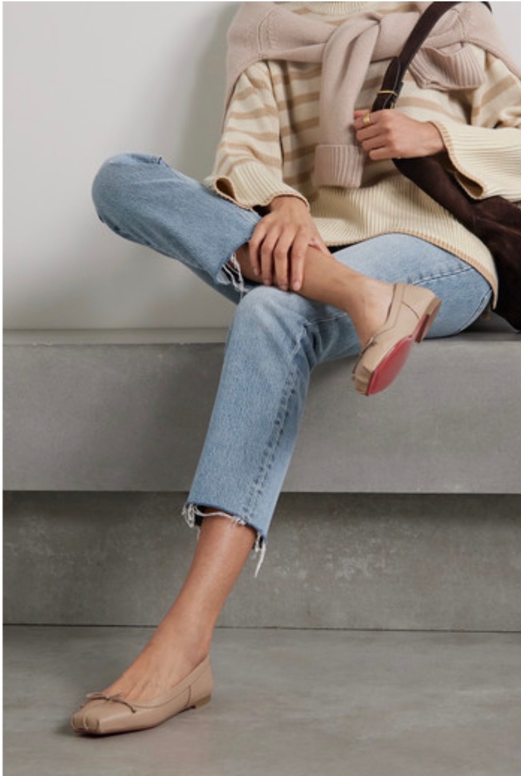 Christian Louboutin Mamadrague Leather Ballet Flats Bnib Size 40